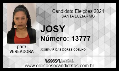 Candidato JOSY 2024 - SANTA LUZIA - Eleições