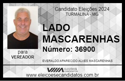 Candidato LADO MASCARENHAS 2024 - TURMALINA - Eleições