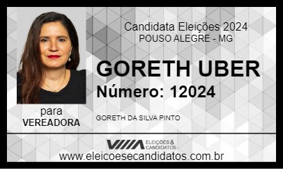 Candidato GORETH UBER 2024 - POUSO ALEGRE - Eleições