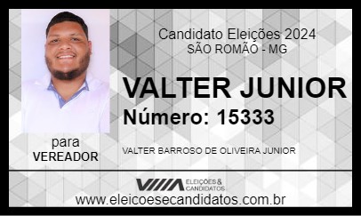 Candidato VALTER JUNIOR 2024 - SÃO ROMÃO - Eleições