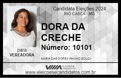 Candidato DORA DA CRECHE 2024 - RIO CASCA - Eleições