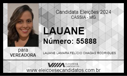 Candidato LAUANE 2024 - CÁSSIA - Eleições