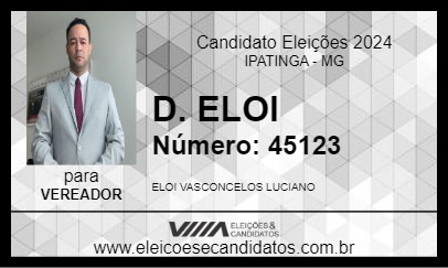 Candidato D. ELOI 2024 - IPATINGA - Eleições