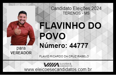 Candidato FLAVINHO DO POVO 2024 - TERENOS - Eleições