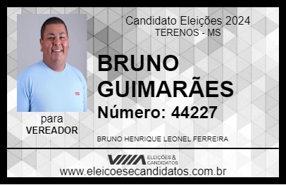 Candidato BRUNO GUIMARÃES 2024 - TERENOS - Eleições