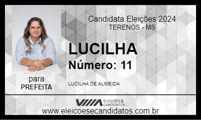 Candidato LUCILHA 2024 - TERENOS - Eleições