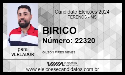 Candidato BIRICO 2024 - TERENOS - Eleições