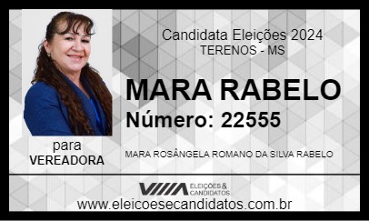 Candidato MARA RABELO 2024 - TERENOS - Eleições