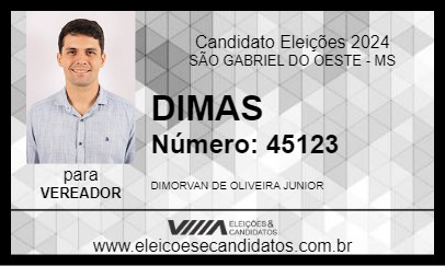 Candidato DIMAS 2024 - SÃO GABRIEL DO OESTE - Eleições