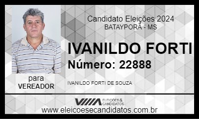 Candidato IVANILDO FORTI 2024 - BATAYPORÃ - Eleições