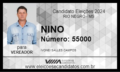 Candidato NINO 2024 - RIO NEGRO - Eleições