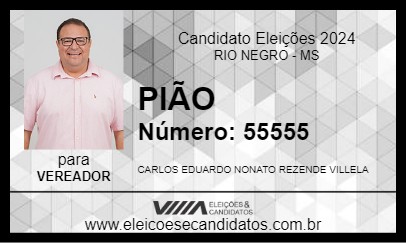 Candidato PIÃO 2024 - RIO NEGRO - Eleições