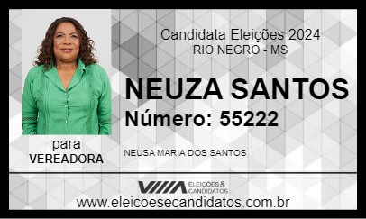 Candidato NEUZA SANTOS 2024 - RIO NEGRO - Eleições