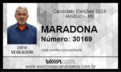 Candidato MARADONA 2024 - ANGÉLICA - Eleições