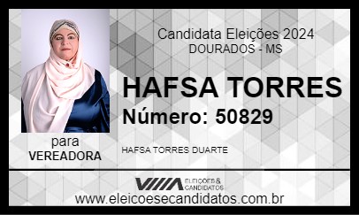 Candidato HAFSA TORRES 2024 - DOURADOS - Eleições