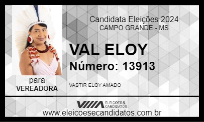 Candidato VAL ELOY 2024 - CAMPO GRANDE - Eleições