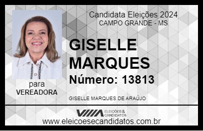 Candidato GISELLE MARQUES 2024 - CAMPO GRANDE - Eleições