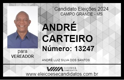 Candidato ANDRÉ CARTEIRO 2024 - CAMPO GRANDE - Eleições