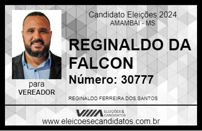 Candidato REGINALDO DA FALCON 2024 - AMAMBAI - Eleições