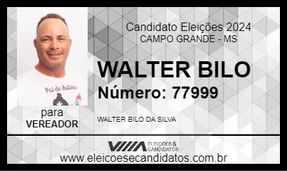 Candidato WALTER BILO 2024 - CAMPO GRANDE - Eleições