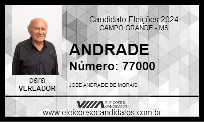 Candidato ANDRADE 2024 - CAMPO GRANDE - Eleições