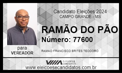 Candidato RAMÃO DO PÃO 2024 - CAMPO GRANDE - Eleições