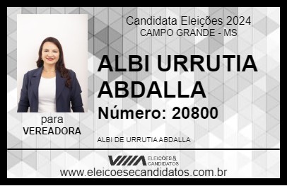 Candidato ALBI 2024 - CAMPO GRANDE - Eleições