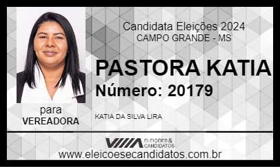 Candidato PASTORA KATIA 2024 - CAMPO GRANDE - Eleições