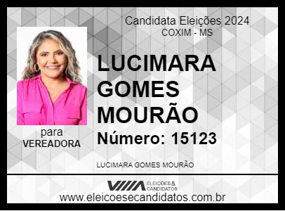 Candidato LUCIMARA MOURÃO 2024 - COXIM - Eleições