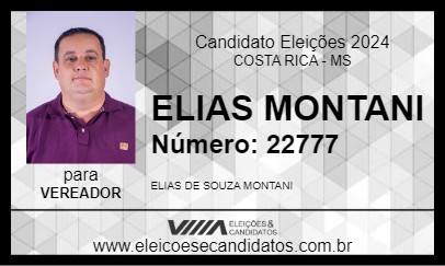 Candidato ELIAS MONTANI 2024 - COSTA RICA - Eleições