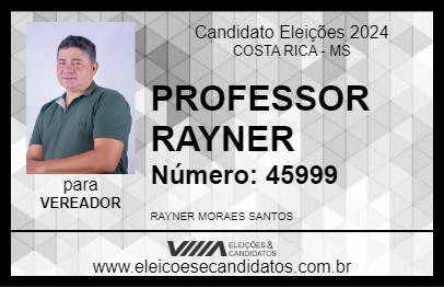 Candidato PROFESSOR RAYNER 2024 - COSTA RICA - Eleições