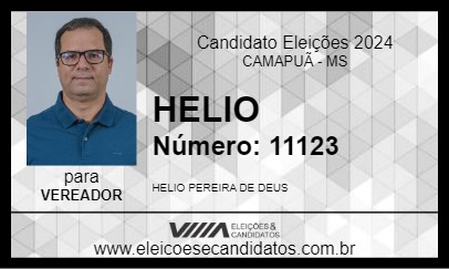 Candidato HELIO 2024 - CAMAPUÃ - Eleições