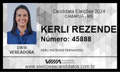 Candidato KERLI REZENDE 2024 - CAMAPUÃ - Eleições