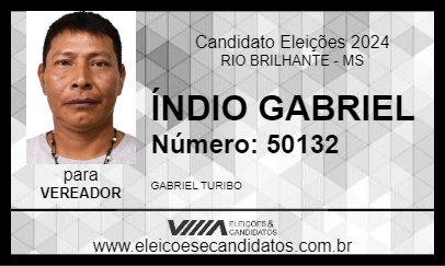 Candidato ÍNDIO GABRIEL 2024 - RIO BRILHANTE - Eleições