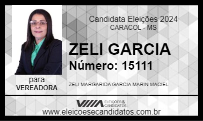 Candidato ZELI GARCIA 2024 - CARACOL - Eleições