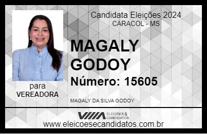 Candidato MAGALY GODOY 2024 - CARACOL - Eleições