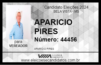 Candidato APARICIO PIRES 2024 - BELA VISTA - Eleições