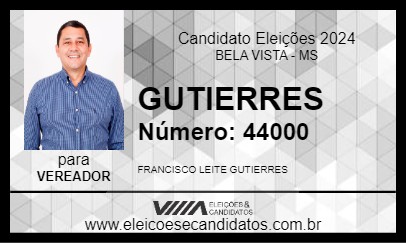 Candidato GUTIERRES 2024 - BELA VISTA - Eleições