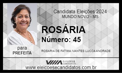 Candidato ROSÁRIA 2024 - MUNDO NOVO - Eleições