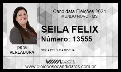 Candidato SEILA FELIX 2024 - MUNDO NOVO - Eleições