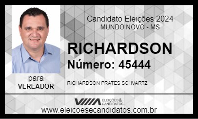 Candidato RICHARDSON 2024 - MUNDO NOVO - Eleições