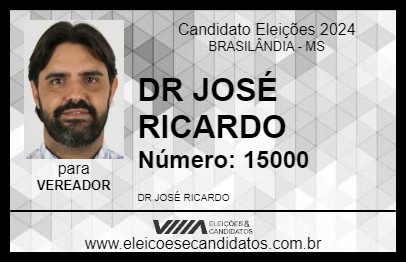 Candidato DR JOSÉ RICARDO 2024 - BRASILÂNDIA - Eleições