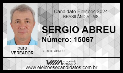 Candidato SERGIO ABREU 2024 - BRASILÂNDIA - Eleições