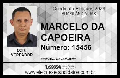 Candidato MARCELO DA CAPOEIRA 2024 - BRASILÂNDIA - Eleições