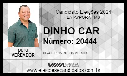 Candidato DINHO CAR 2024 - BATAYPORÃ - Eleições