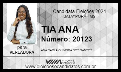 Candidato TIA ANA 2024 - BATAYPORÃ - Eleições