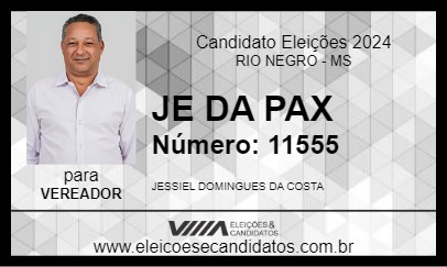 Candidato JE DA PAX 2024 - RIO NEGRO - Eleições