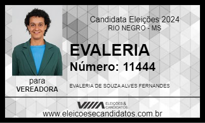 Candidato EVALERIA 2024 - RIO NEGRO - Eleições