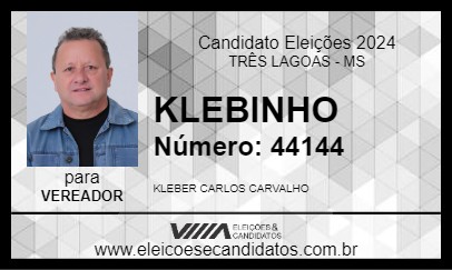 Candidato KLEBINHO 2024 - TRÊS LAGOAS - Eleições