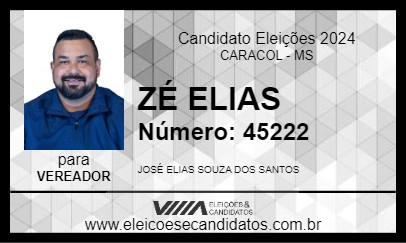 Candidato ZÉ ELIAS 2024 - CARACOL - Eleições